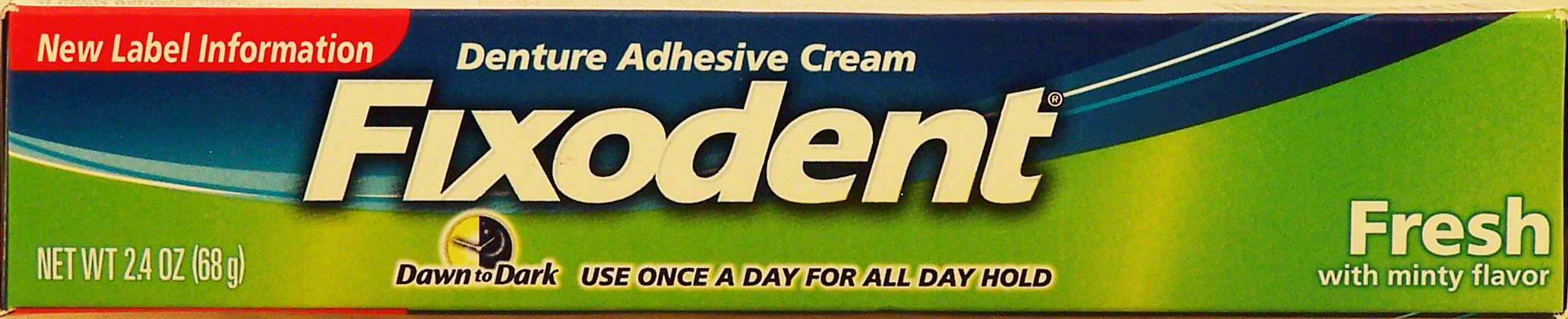 Fixodent Fresh denture adhesive cream with minty flavor Full-Size Picture